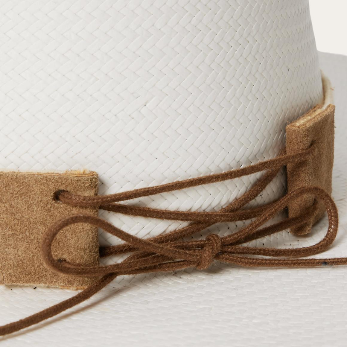 Sol Straw Fedora Bleach Men/Women Stetson Outdoor