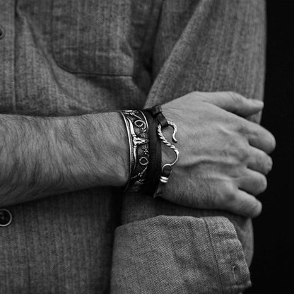 Southwestern Cuff Grey Men/Women Stetson Jewelry