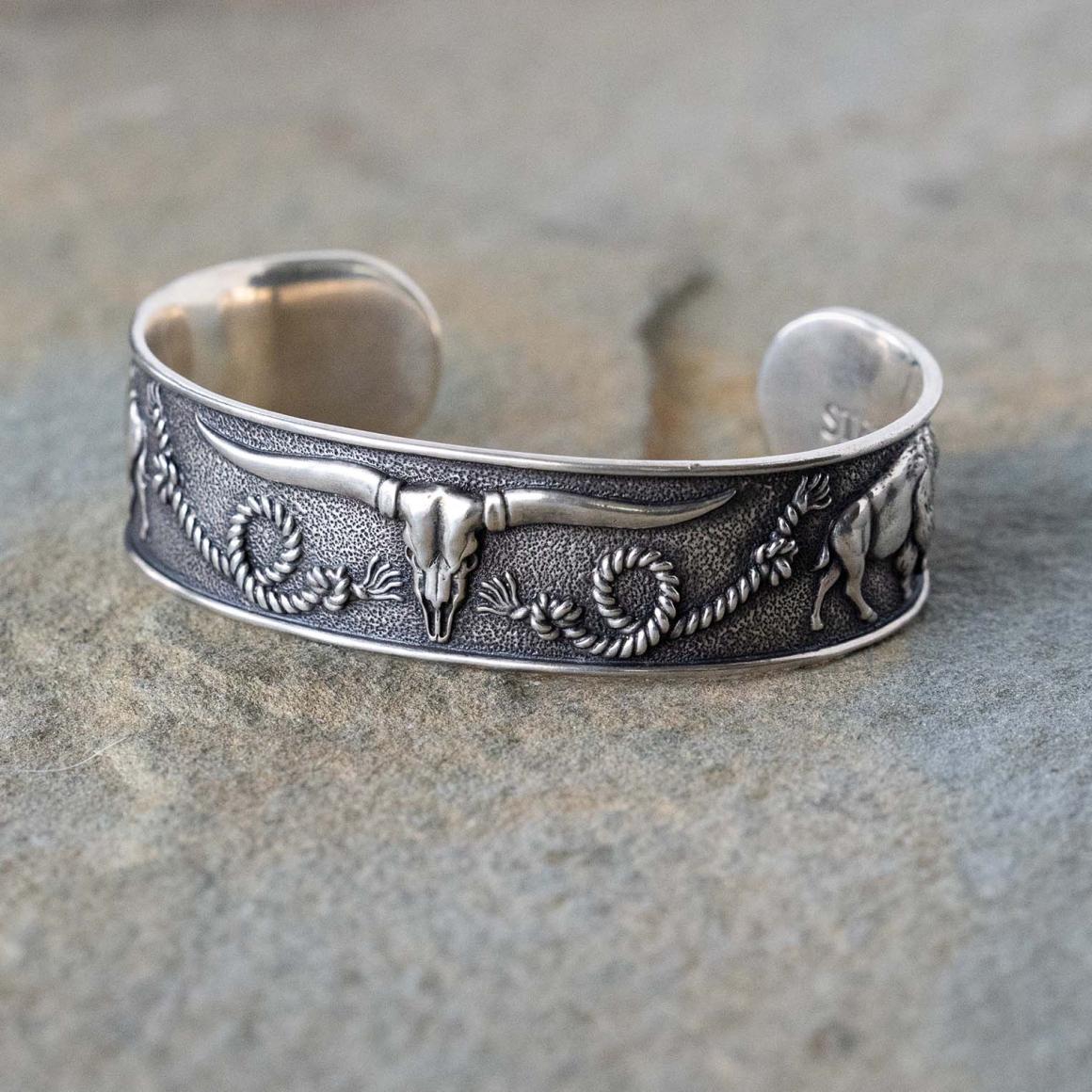 Southwestern Cuff Grey Men/Women Stetson Jewelry