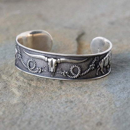 Southwestern Cuff Grey Men/Women Stetson Jewelry