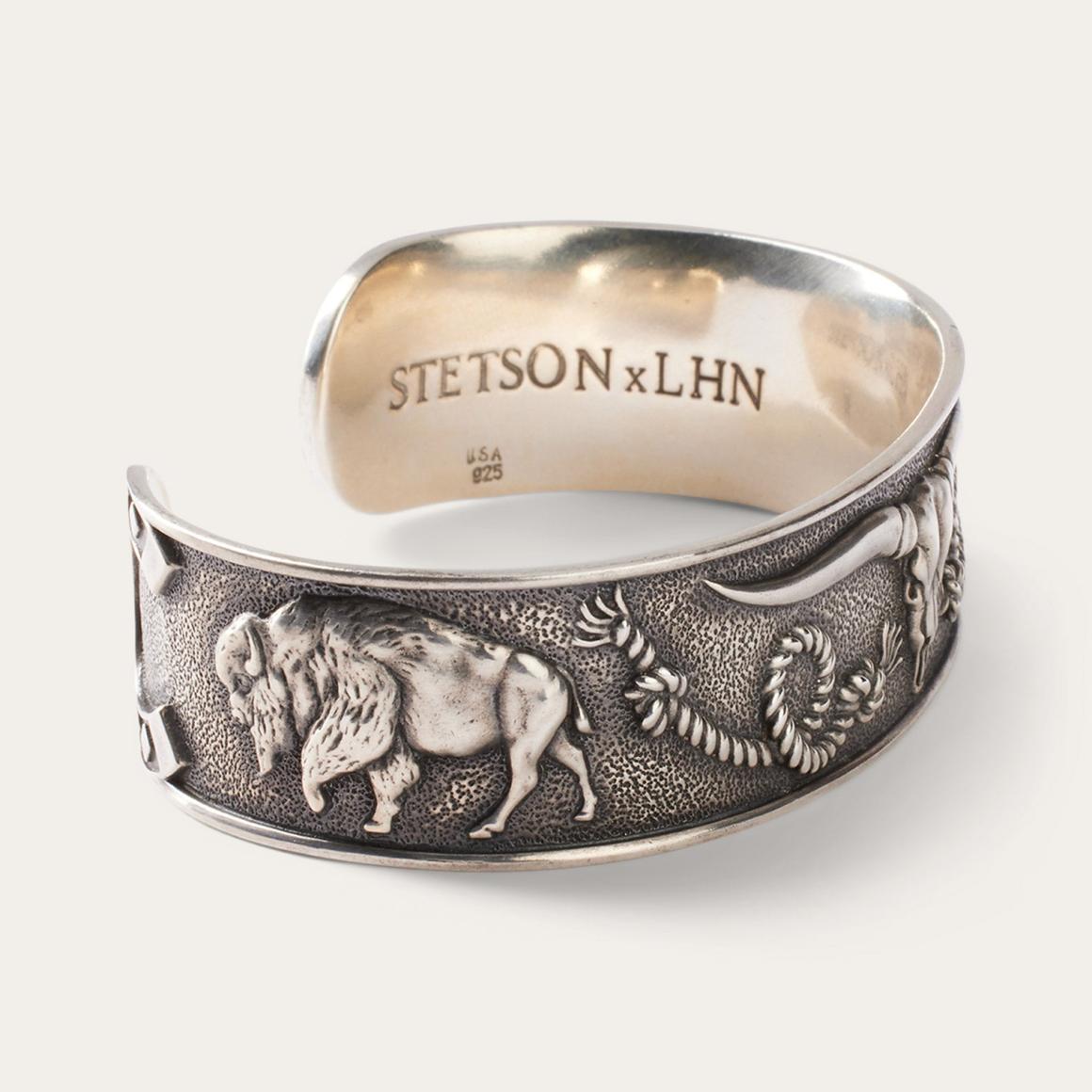 Southwestern Cuff Grey Men/Women Stetson Jewelry
