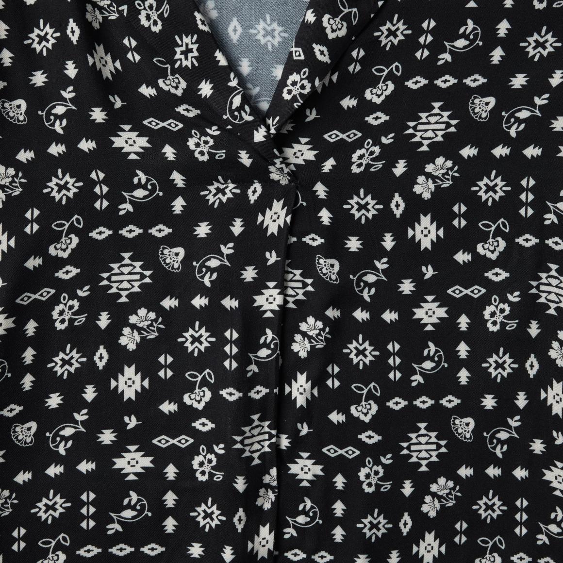 Southwestern Ditzy Print Blouse Black Women Stetson Blouses