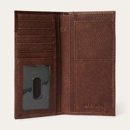 Steer Head Checkbook Brown Men Stetson Wallets