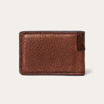 Steer Head Money Clip Brown Men Stetson Wallets
