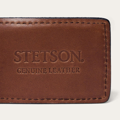 Steer Head Money Clip Brown Men Stetson Wallets