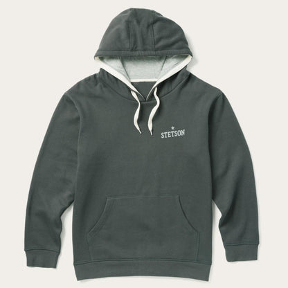 Stetson Hoodie Star Left Chest Blue Men Stetson Sweaters & Hoodies