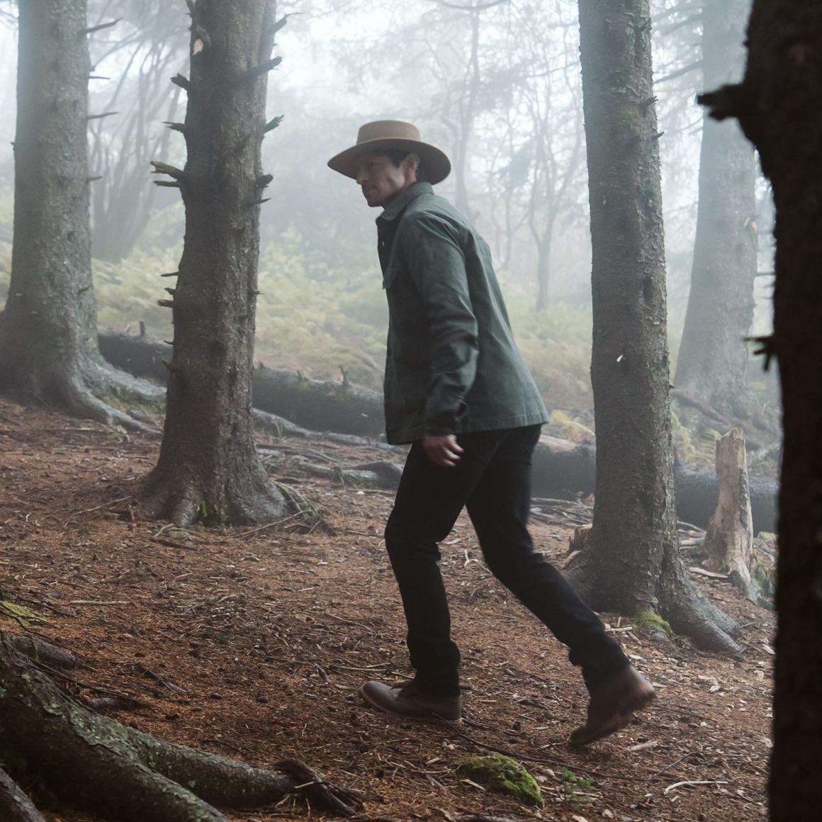 Stretch Canvas Jac-Shirt Green Men Stetson Jackets