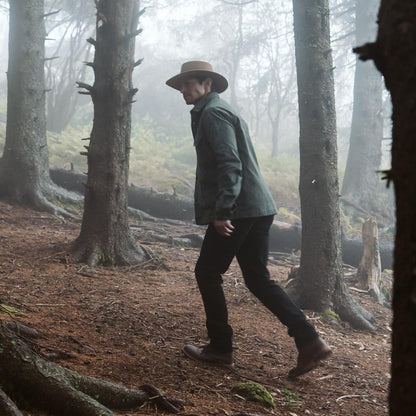 Stretch Canvas Jac-Shirt Green Men Stetson Jackets