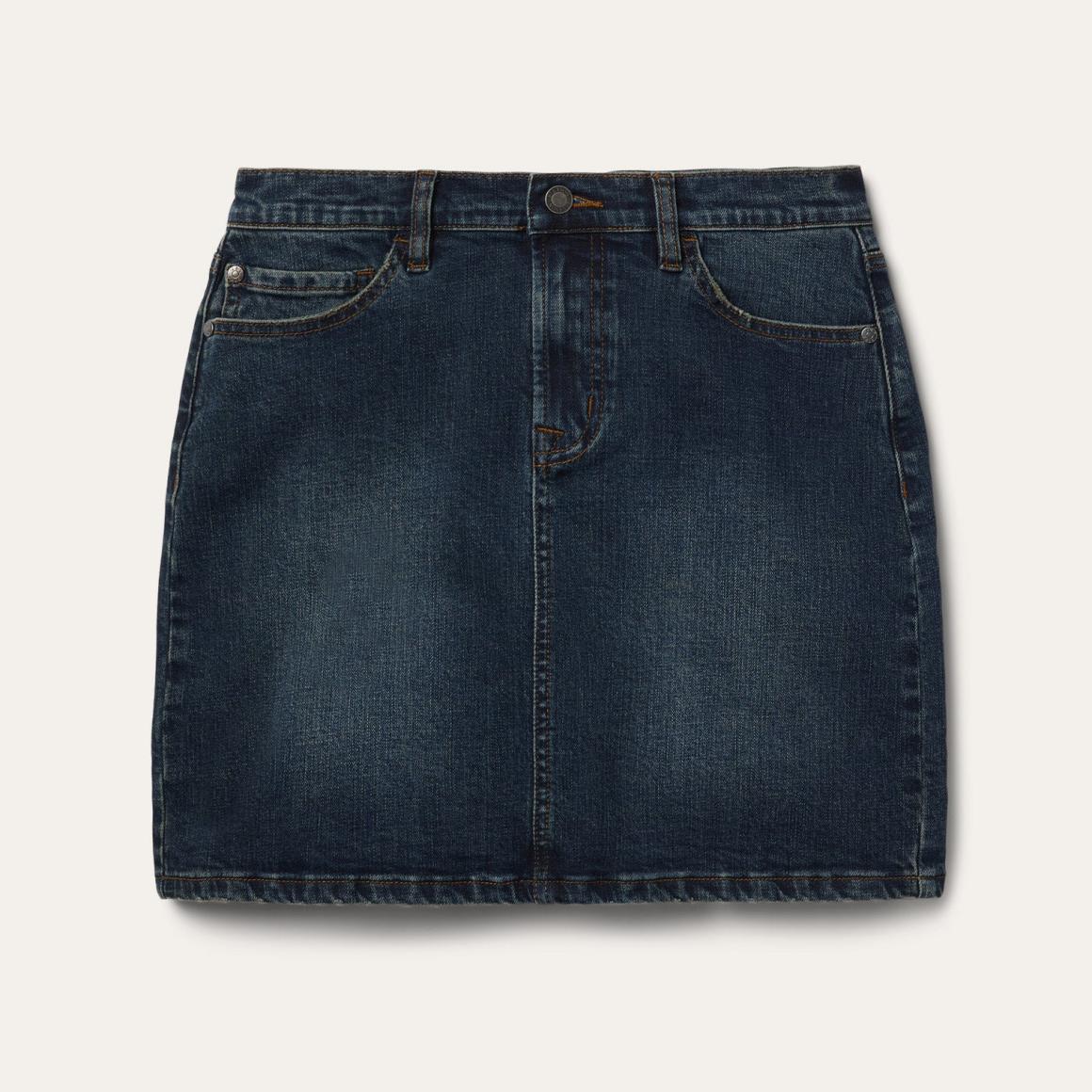 Stretch Denim 5-Pocket Skirt Blue Women Stetson Skirts & Shorts