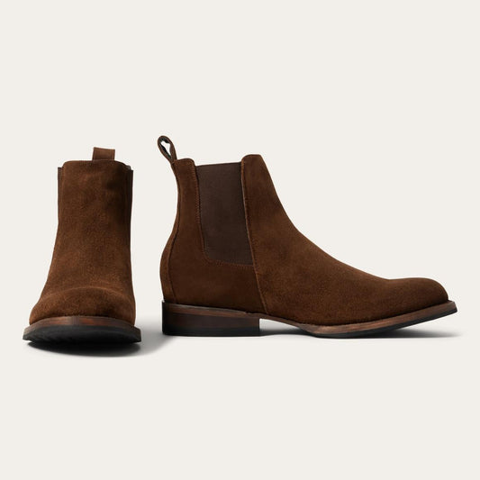 Suede Beat Chelsea Boot Brown Men Stetson Chukka