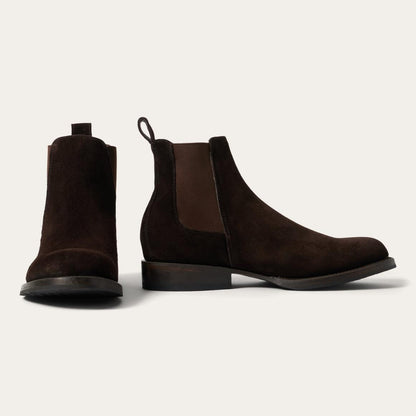 Suede Beat Chelsea Boot Dark Brown Men Stetson Chukka