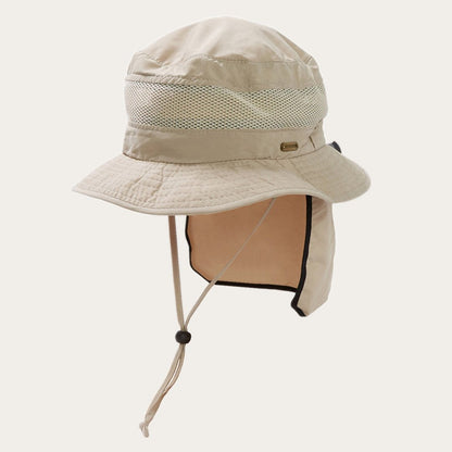 Switchback 'No Fly Zone' Mesh Bucket Hat Khaki Men/Women Stetson Outdoor