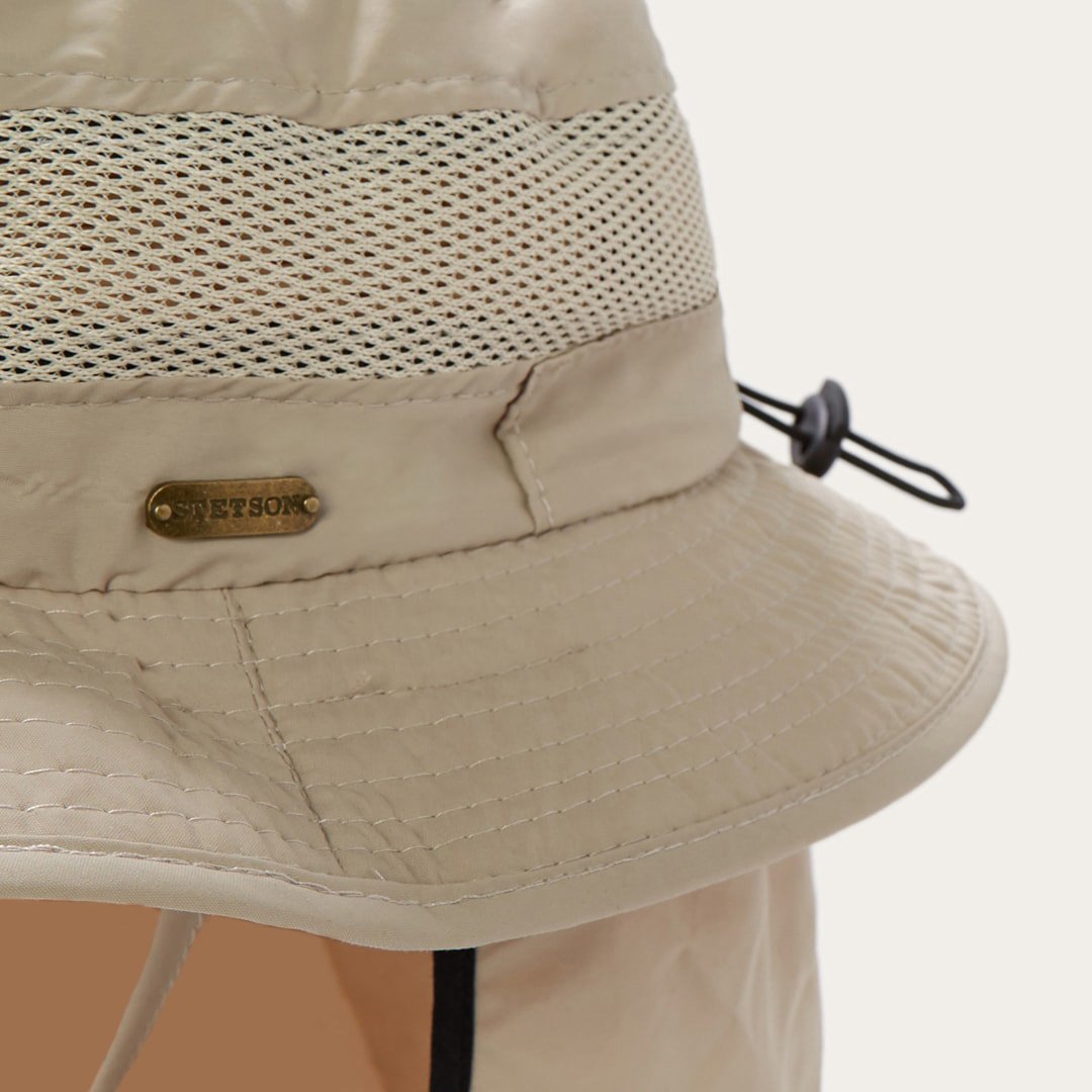 Switchback 'No Fly Zone' Mesh Bucket Hat Khaki Men/Women Stetson Outdoor