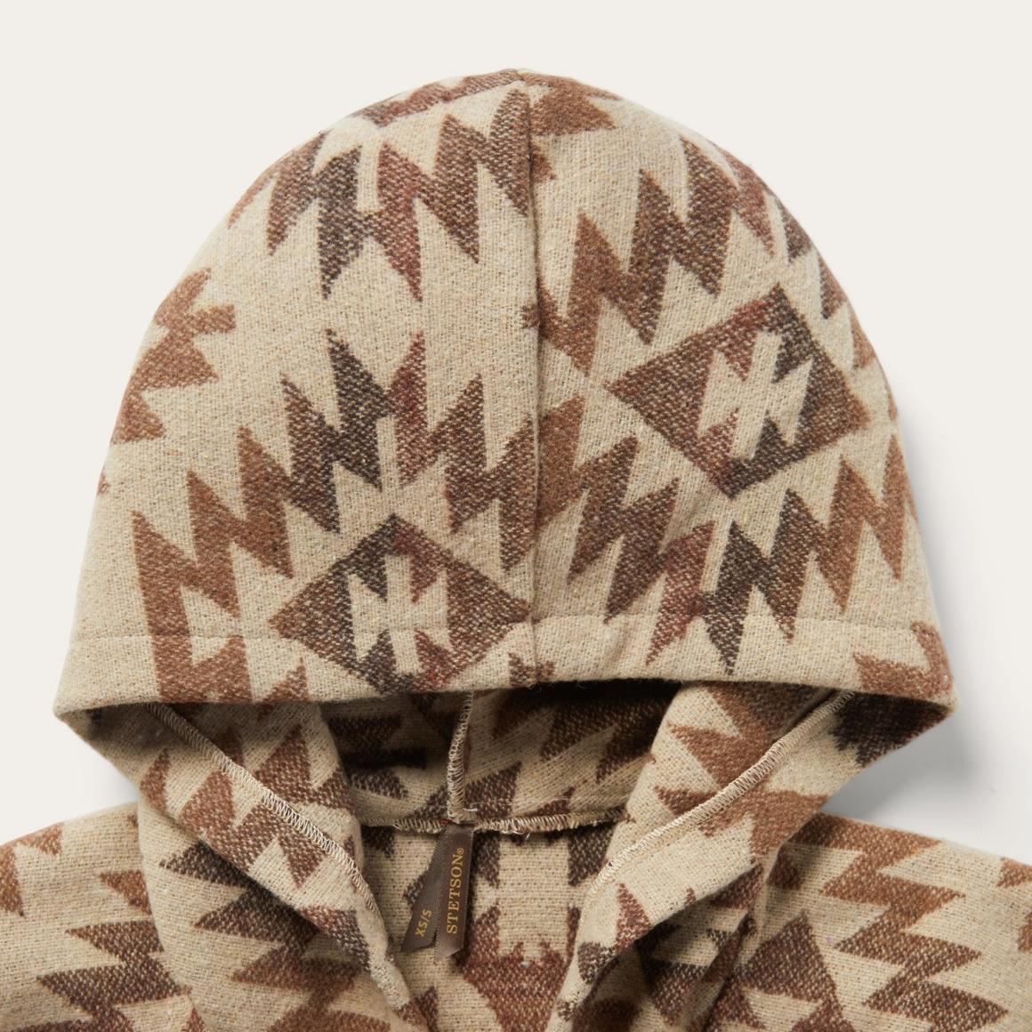 Tan Aztec Poncho Brown Women Stetson Sweaters