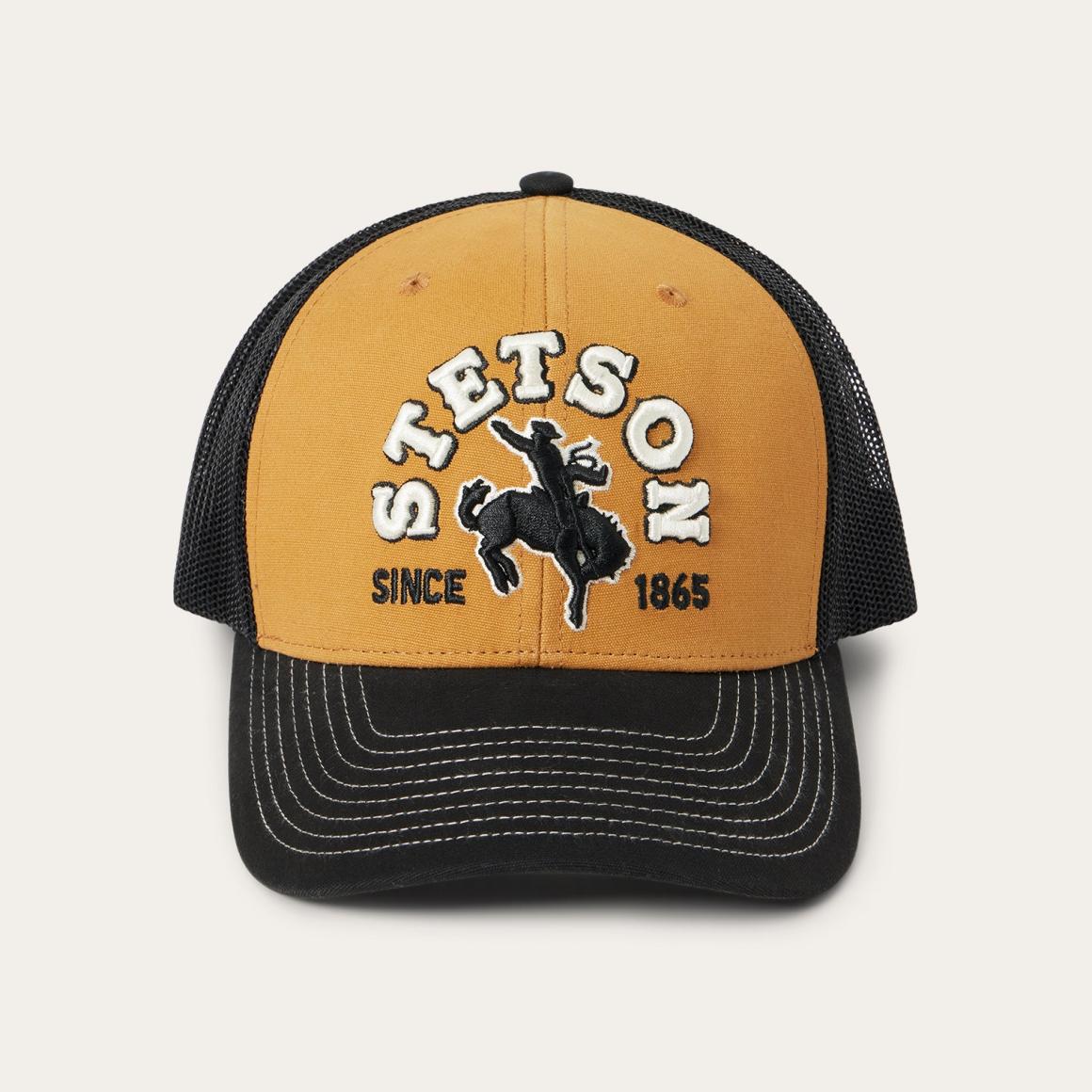 Tan Cowboy Trucker Cap Tan Men/Women Stetson Caps & Truckers