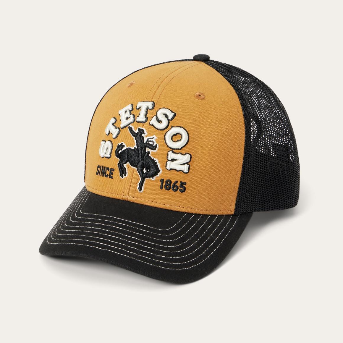 Tan Cowboy Trucker Cap Tan Men/Women Stetson Caps & Truckers
