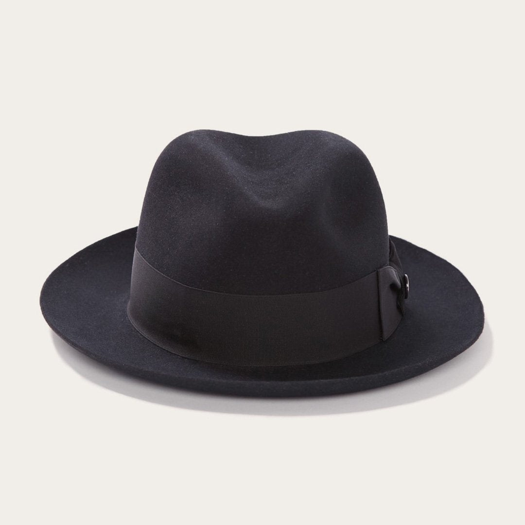 Temple Fedora Black Men/Women Stetson Fedora