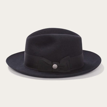 Temple Fedora Black Men/Women Stetson Fedora