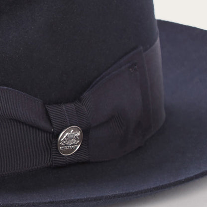 Temple Fedora Navy Men/Women Stetson Fedora