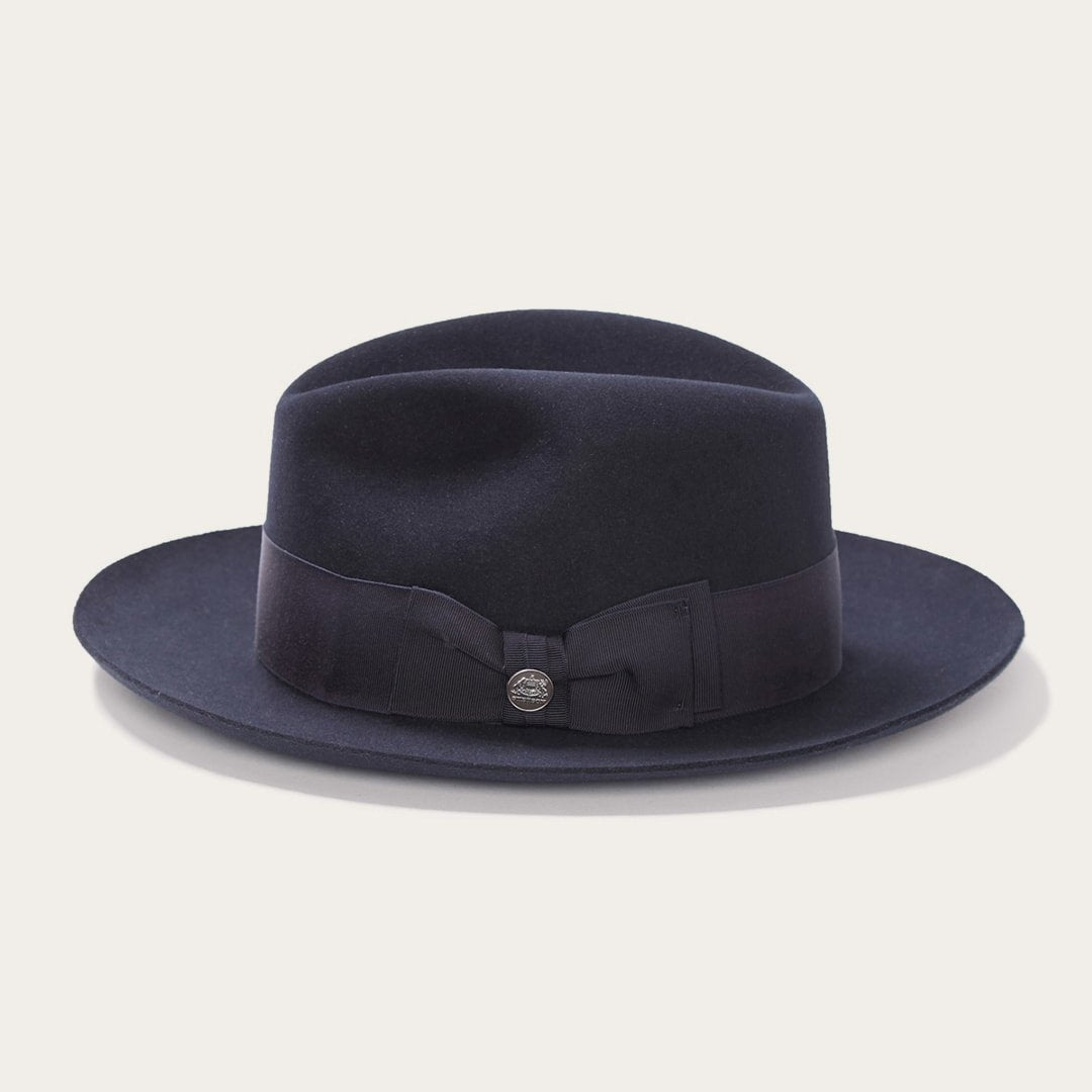Temple Fedora Navy Men/Women Stetson Fedora