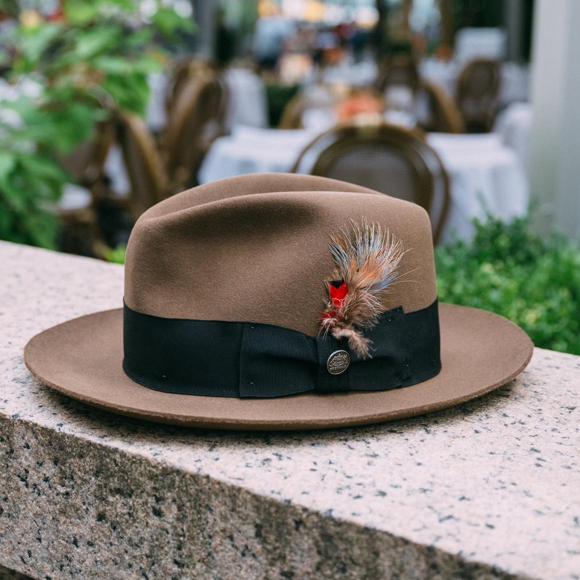 Temple Fedora Tawny Men/Women Stetson Fedora