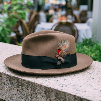 Temple Fedora Tawny Men/Women Stetson Fedora