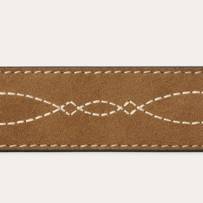 Tooled Tapered Belt Brown/sand Men Stetson Belts