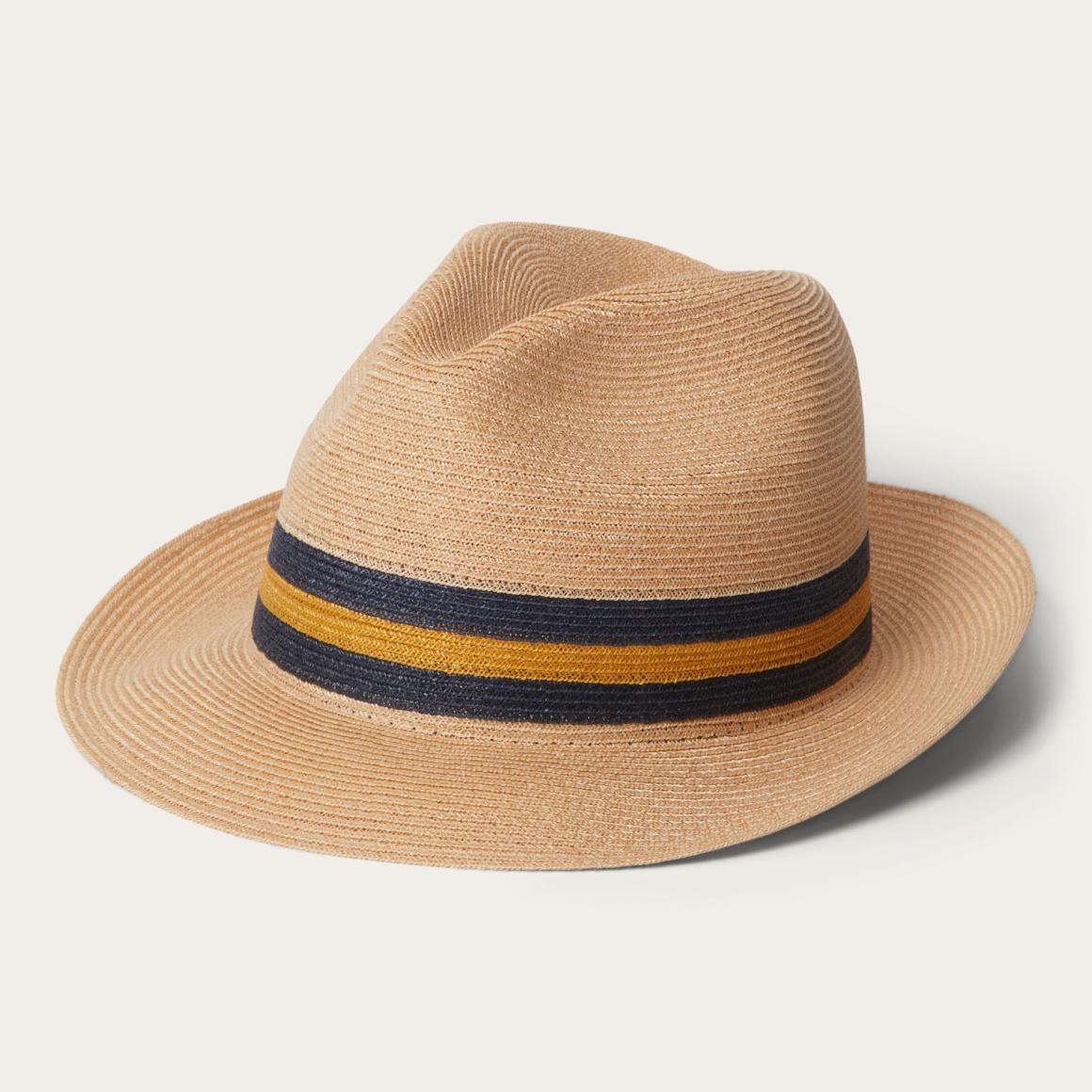 Triad Straw Fedora Mustard Men/Women Stetson Fedora