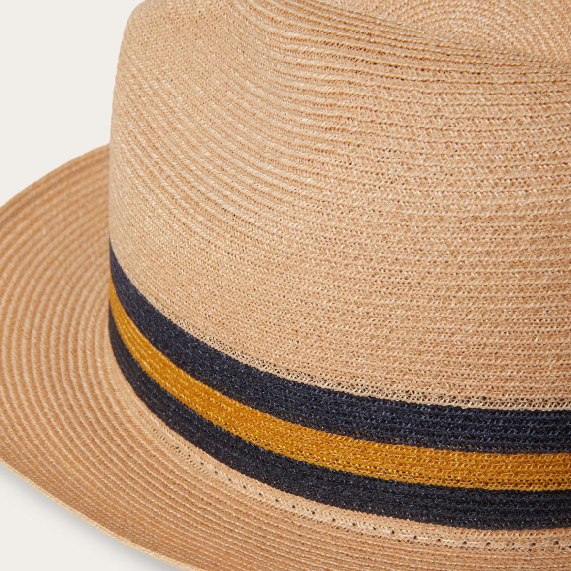 Triad Straw Fedora Mustard Men/Women Stetson Fedora