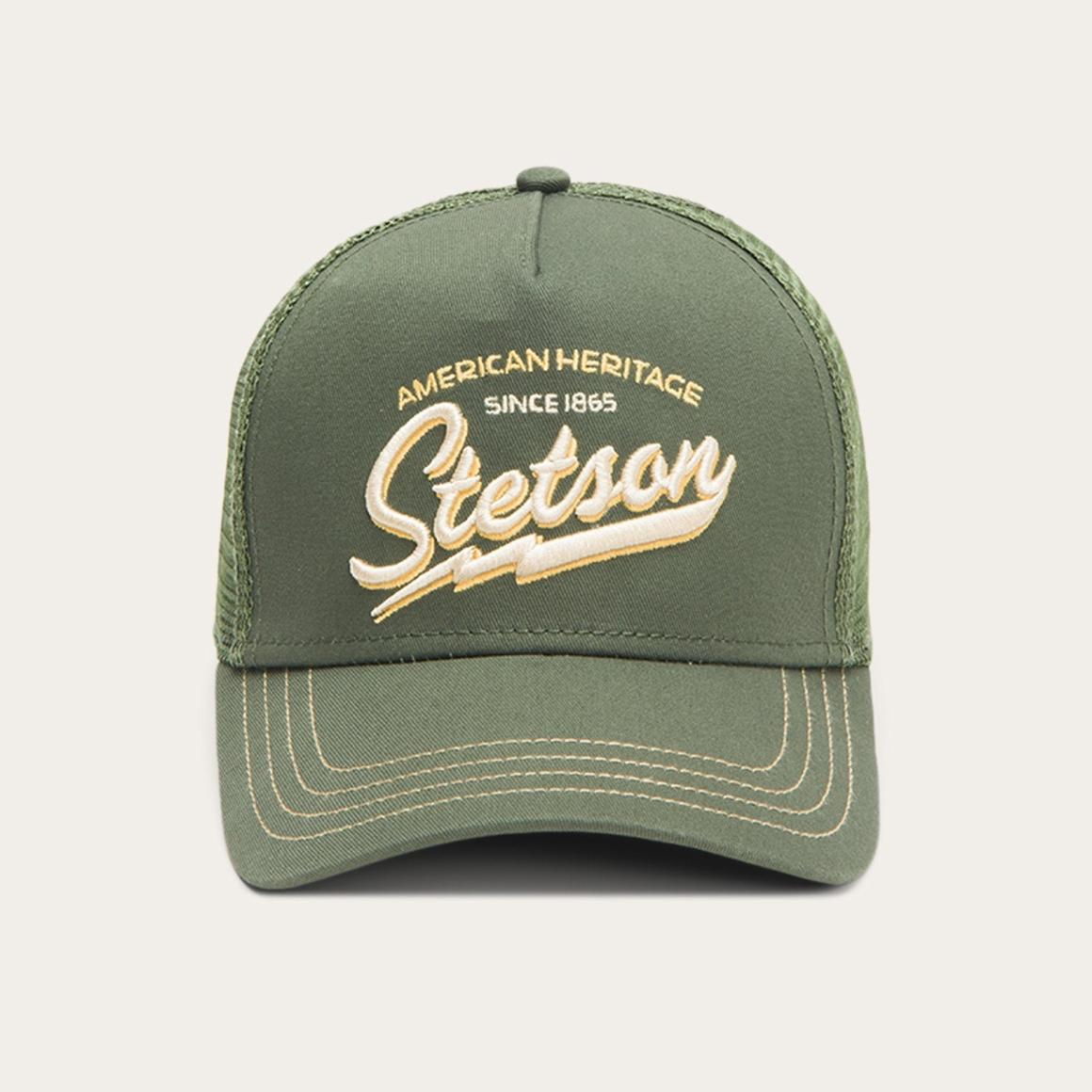 Trucker Cap American Heritage Classic Olive Men/Women Stetson Caps & Truckers