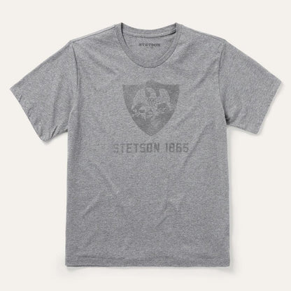 Vintage Eagle Graphic Tee Grey Men Stetson Tees