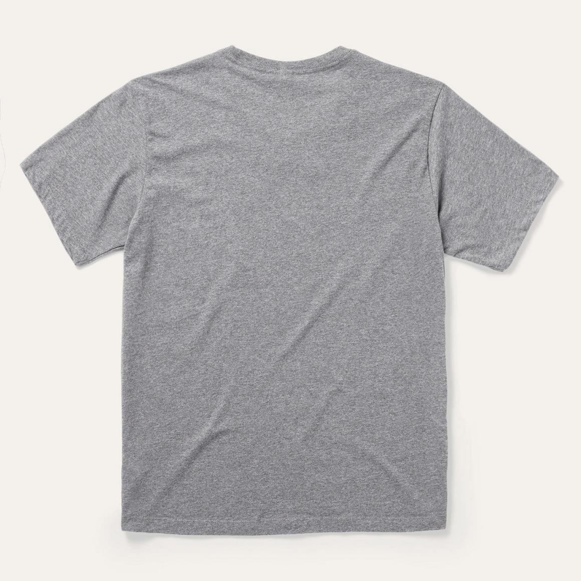 Vintage Eagle Graphic Tee Grey Men Stetson Tees