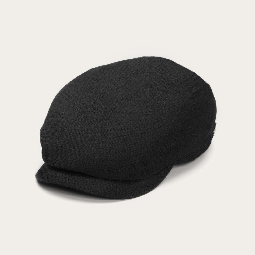 Virgin Wool & Cashmere Driver Cap Black Men/Women Stetson Caps & Truckers
