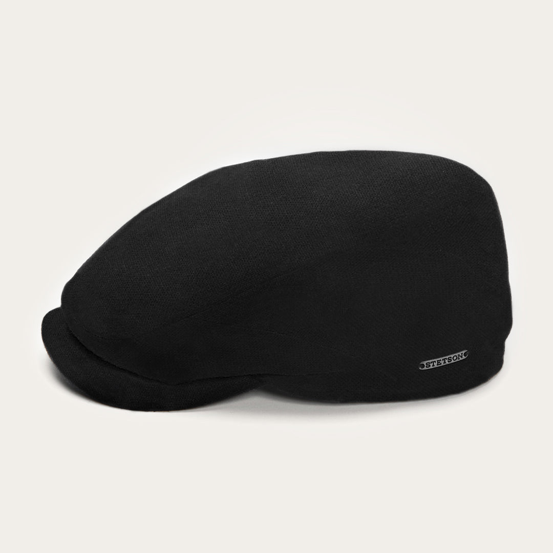 Virgin Wool & Cashmere Driver Cap Black Men/Women Stetson Caps & Truckers