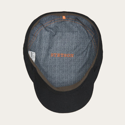Virgin Wool & Cashmere Driver Cap Black Men/Women Stetson Caps & Truckers