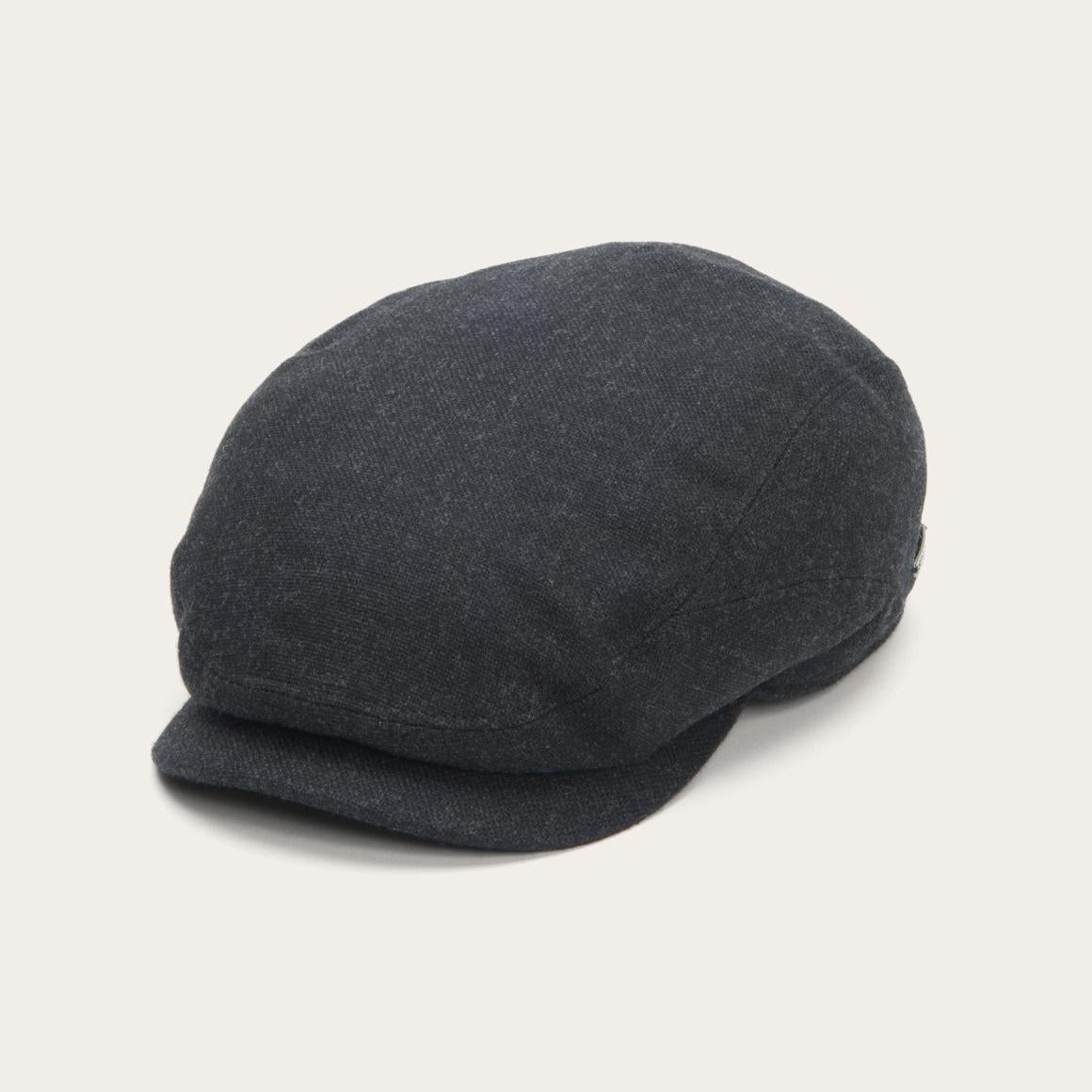 Virgin Wool & Cashmere Driver Cap Grey Men/Women Stetson Caps & Truckers