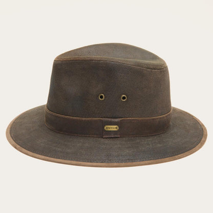 Weathered Leather Safari Hat Brown Men/Women Stetson Outdoor