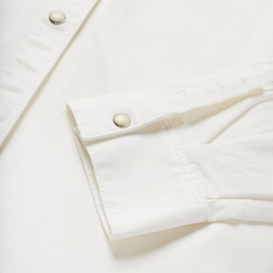 Western Embroidered Denim Shirt White Women Stetson Western Shirts