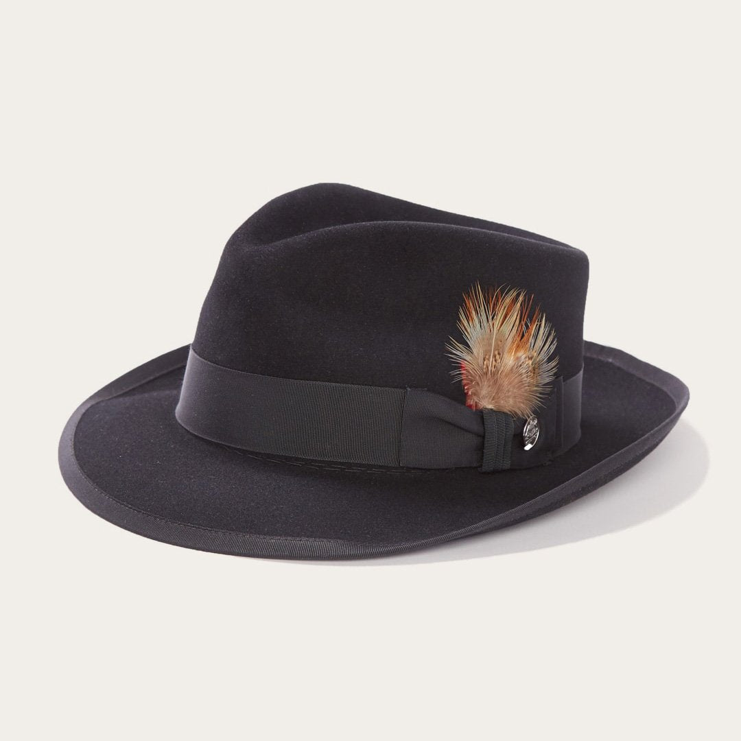 Whippet Fedora Black Men/Women Stetson Fedora