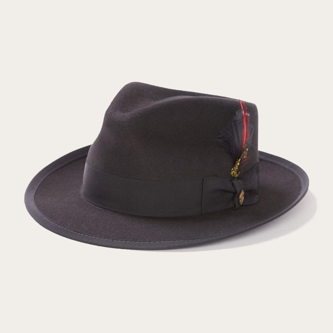 Whippet Wool Fedora Black Men/Women Stetson Fedora