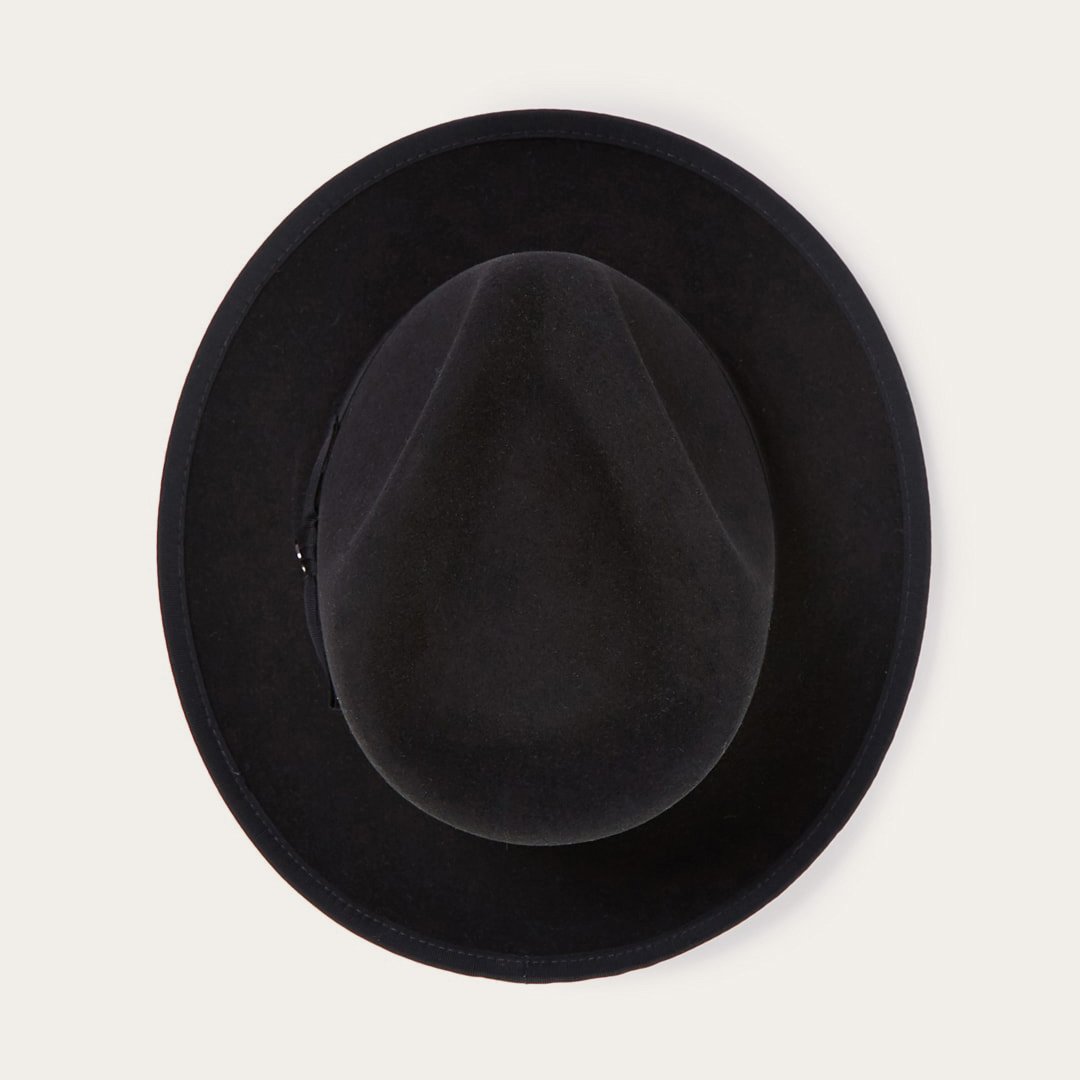 Whippet Wool Fedora Black Men/Women Stetson Fedora