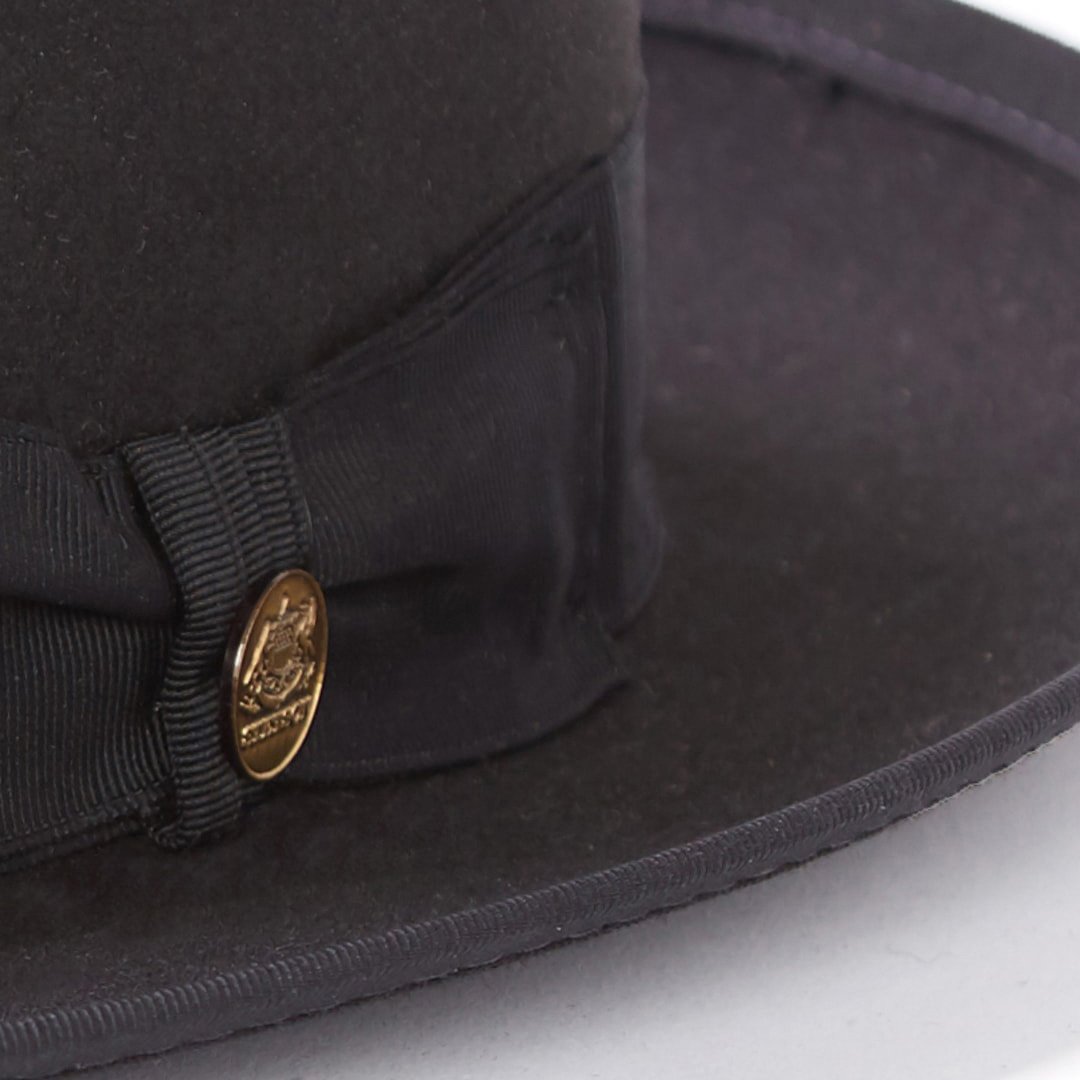 Whippet Wool Fedora Black Men/Women Stetson Fedora