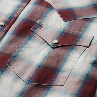 Wine Plaid Shirt Wine Men Stetson Classic Cut
