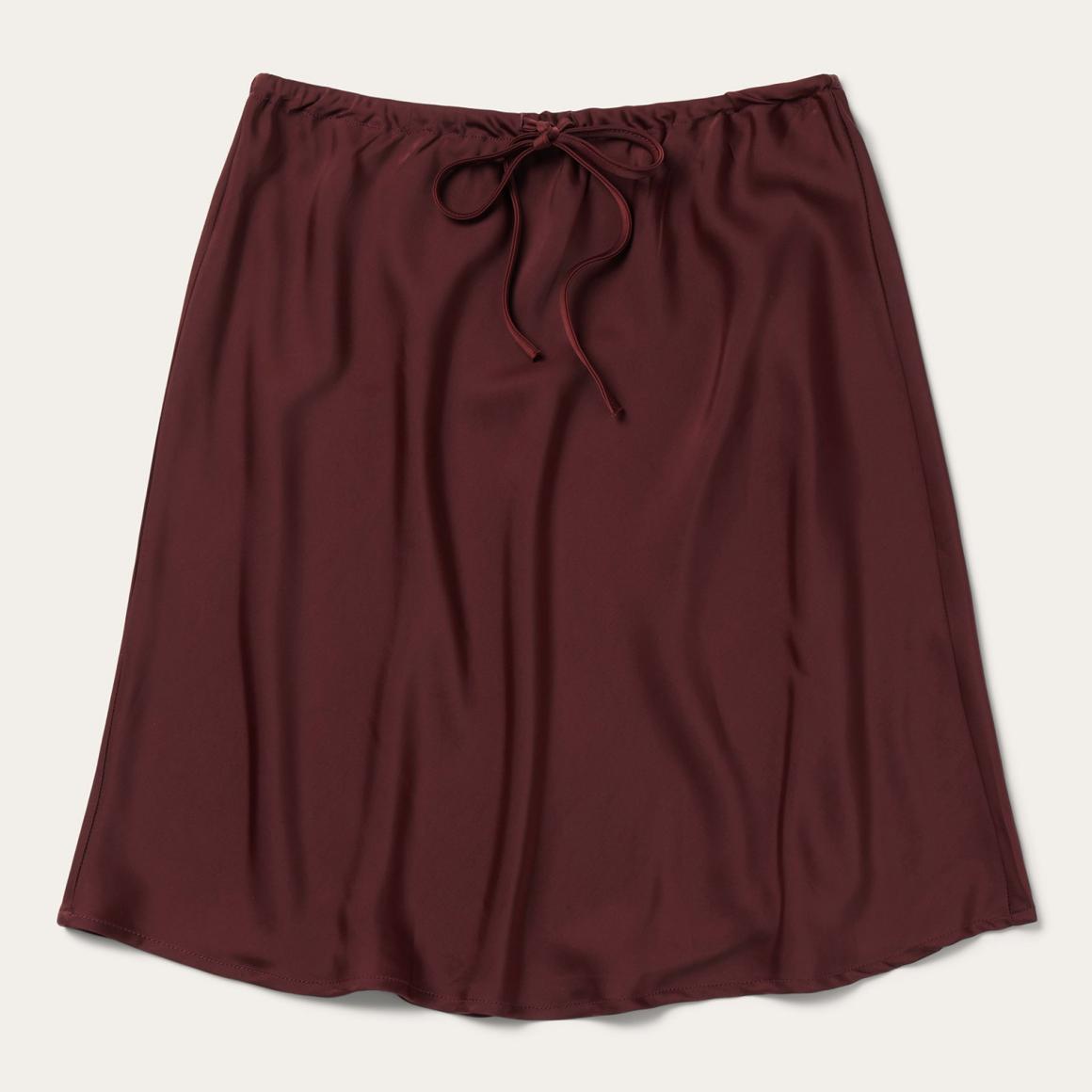 Wine Satin Skirt Red Women Stetson Skirts & Shorts