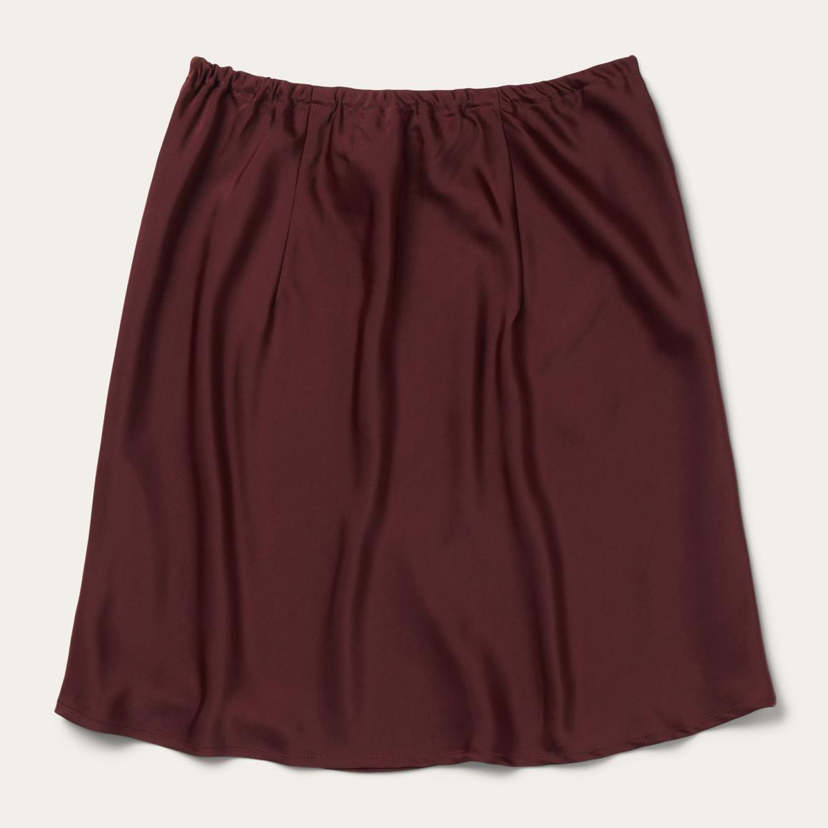 Wine Satin Skirt Red Women Stetson Skirts & Shorts