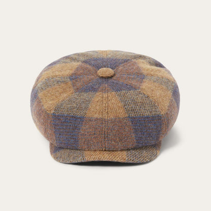 Wool Check Hatteras Cognac/sand/blue Men/Women Stetson Caps & Truckers