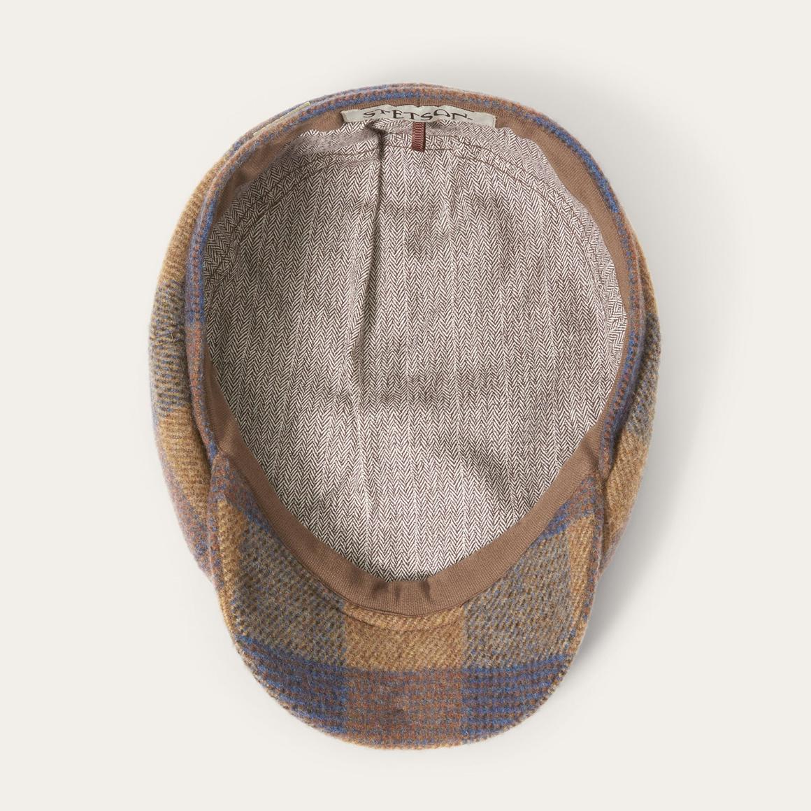 Wool Check Hatteras Cognac/sand/blue Men/Women Stetson Caps & Truckers