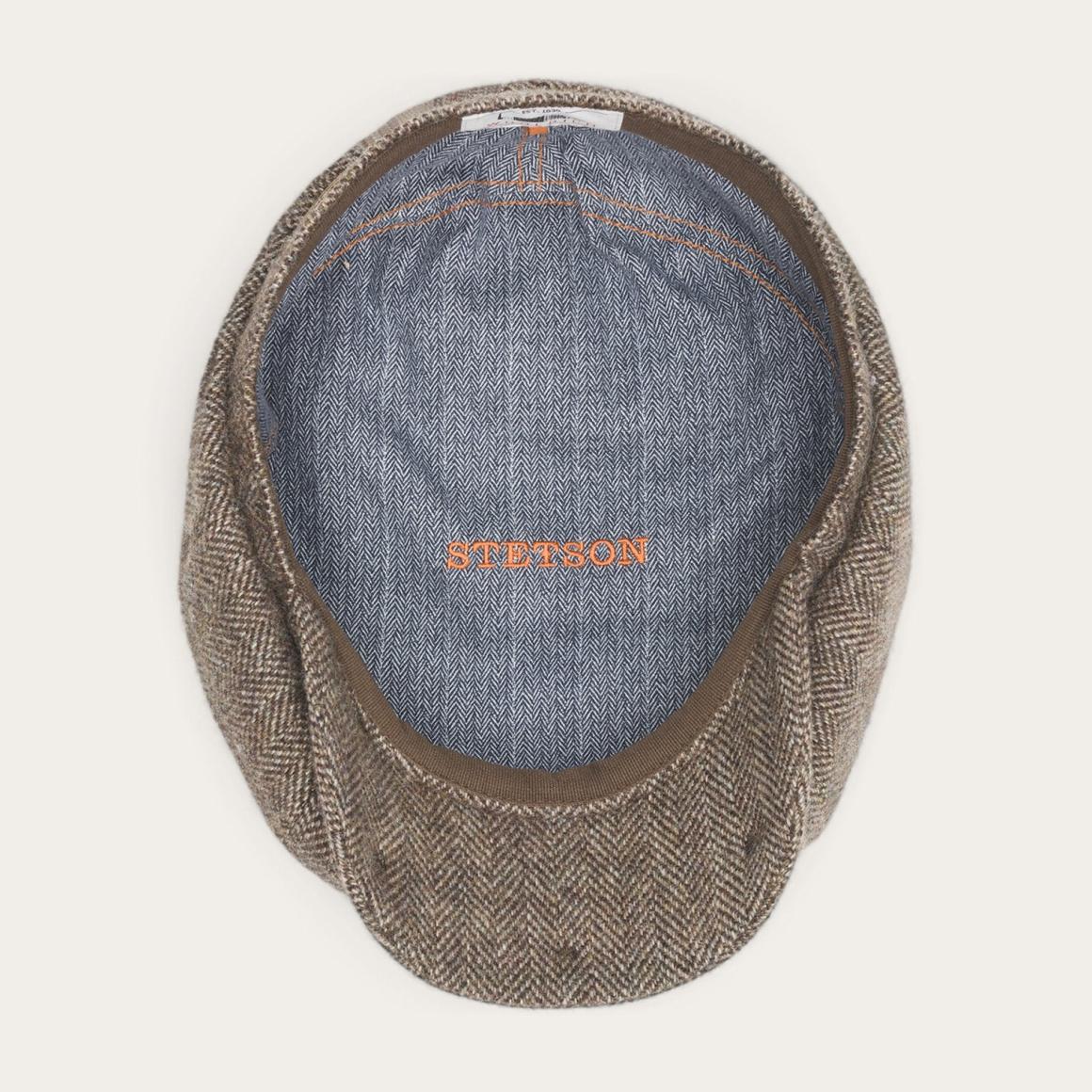 Wool Herringbone Hatteras Grey Herringbone Men/Women Stetson Caps & Truckers